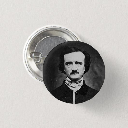 Edgar Allen poe Button (Vorne & Hinten)