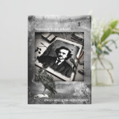 Edgar Allen Poe Card Einladung (Stehend Vorderseite)