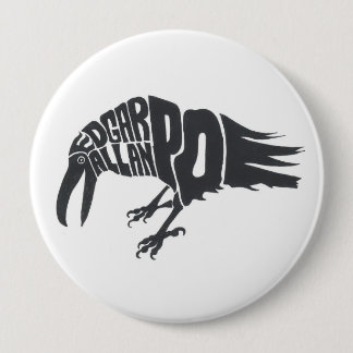 Edgar Allen Poe - der Rabe Button