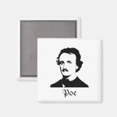 Edgar Allen Poe Magnet (Vorderseite/Rückseite)