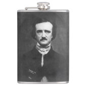Edgar Allen Poe mit Zitat Flachmann (Vorderseite)