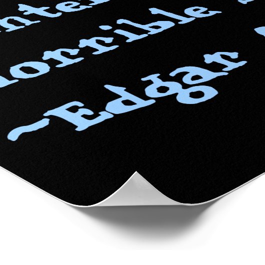 Edgar Allen poe Poster (Ecke)