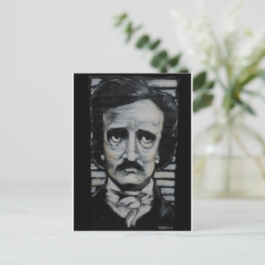 Edgar Allen Poe Postkarte (Stehend Vorderseite)