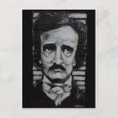 Edgar Allen Poe Postkarte (Vorderseite)