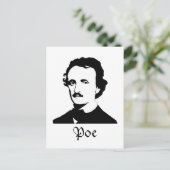 Edgar Allen Poe Postkarte (Stehend Vorderseite)