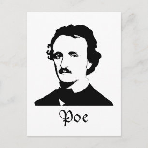 Edgar Allen Poe Postkarte