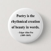 Edgar Allen Poe Quote 5a Button (Vorderseite)