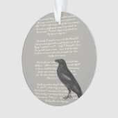 Edgar Allen Poe Raven Acrylic Ornament (Vorderseite)