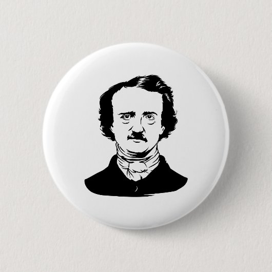 Edgar Allen Poe Raven Button (Vorderseite)