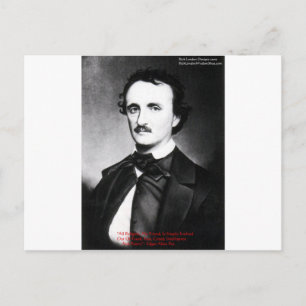 Edgar Allen Poe "Religion ist Weisheit Zitat Gesch Postkarte