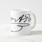 Edgar Allen Poe Signature Jumbo-Tasse (Vorderseite Rechts)