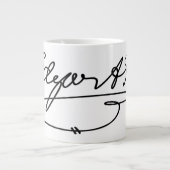 Edgar Allen Poe Signature Jumbo-Tasse (Vorderseite)