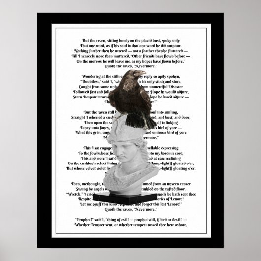 Edgar Allen Poe The Raven Gedicht Poster (Vorne)