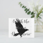 Edgar Allen Poe The Raven Postcard Postkarte (Stehend Vorderseite)