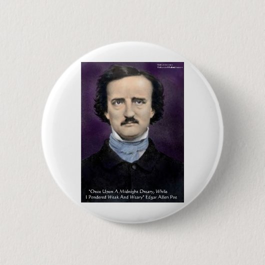 Edgar Allen Poe "The Raven" - Preisgeschenke und K Button (Vorderseite)