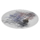 Edgar Allen Poe "The Raven" raven bird Halloween Schneidebrett (Ecke)