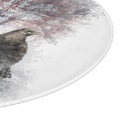 Edgar Allen Poe "The Raven" raven bird Halloween Schneidebrett (Ecke)