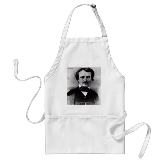 Edgar Allen Poe "Weep Alone" Liebe Zitat Geschenke Schürze (Vorne)