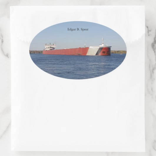 Edgar B. Speer Aufkleber (Tasche)