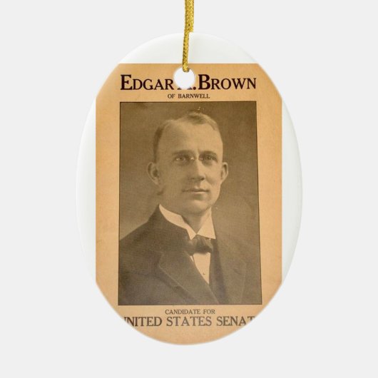 Edgar Brown Keramik Ornament (Vorne)