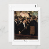 Edgar Degas #12 - Fine Art Postcard Postkarte (Vorne/Hinten)