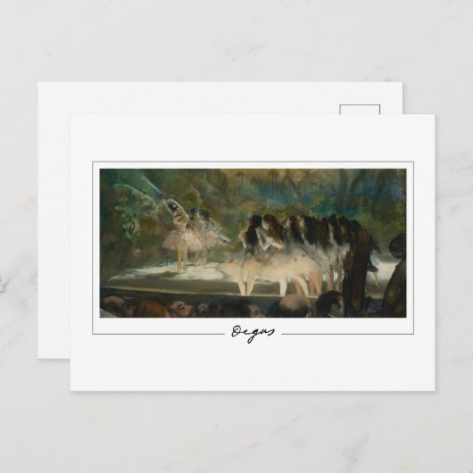 Edgar Degas #21-2 - Fine Art Postcard Postkarte (Vorne/Hinten)
