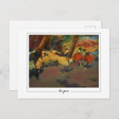 Edgar Degas #28-2 - Fine Art Postcard Postkarte (Vorne/Hinten)