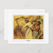 Edgar Degas #341-2 - Fine Art Postcard Postkarte (Vorne/Hinten)