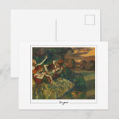 Edgar Degas #9 - Fine Art Postcard Postkarte (Vorne/Hinten)