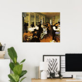 Edgar Degas A Cotton Office in New Orleans Poster (Heimbüro)