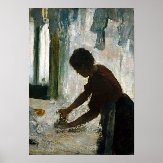 Edgar Degas A Woman Ironing Poster (Vorne)