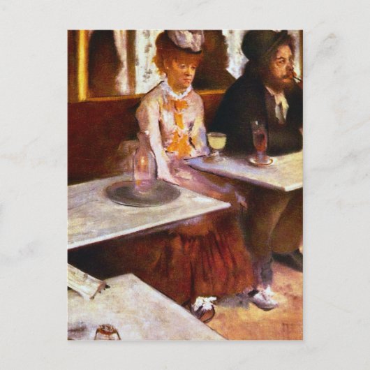 Edgar Degas - Absinthe Drinkers Postkarte (Vorderseite)