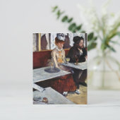 Edgar Degas - Absinthe Postkarte (Stehend Vorderseite)