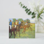 Edgar Degas - Abwägen Postkarte (Stehend Vorderseite)