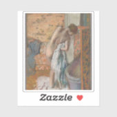 Edgar Degas - Après le bain (Femme'essuyant) Aufkleber (Blatt)