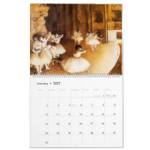 Edgar Degas Art 2016 Kalender (Jan 2027)