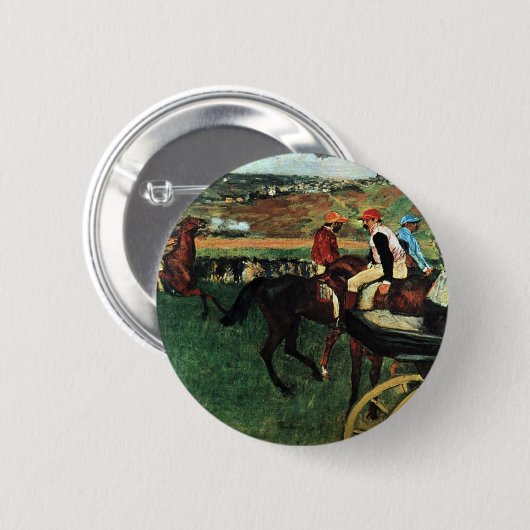 Edgar Degas, Auf den Rassen Button (Vorne & Hinten)