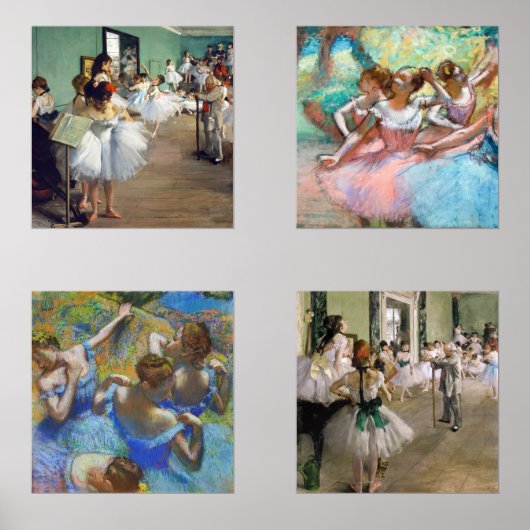 Edgar Degas - Auswahl der Meisterwerke Bilderwand Sets (Vorderseite)