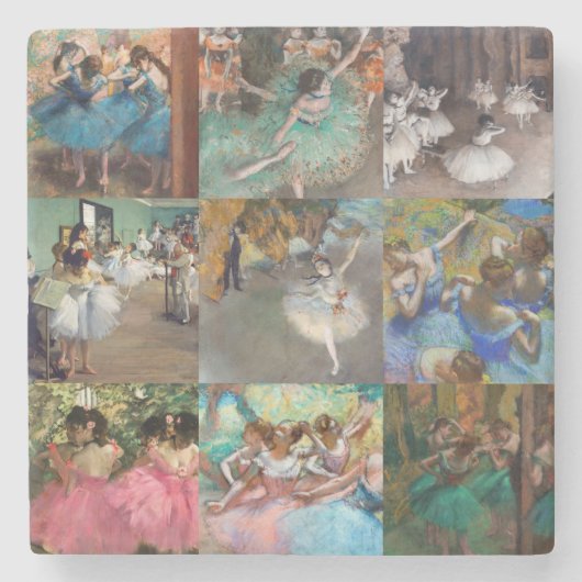 Edgar Degas - Auswahl Meisterwerk Tänzerinnen Steinuntersetzer (Vorderseite)