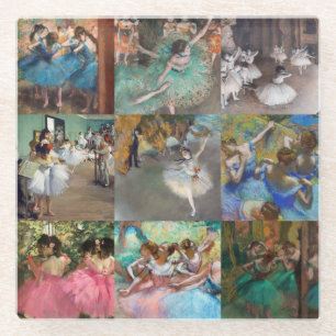 Edgar Degas - Auswahl von Meisterwerken von Tänzer Glasuntersetzer
