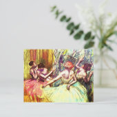 Edgar Degas Ballerina Fine Art Art Postkarte (Stehend Vorderseite)