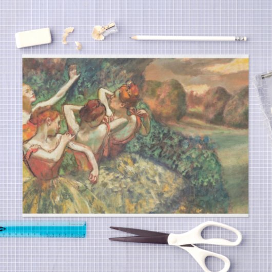 Edgar Degas Ballet Ballerina Art Print Seidenpapier (Handwerk)