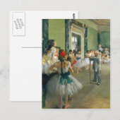 Edgar Degas - Ballet Class Postkarte (Vorne/Hinten)