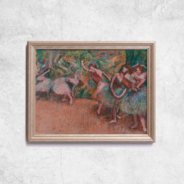 Edgar Degas Ballet Scene Ballerinas Art Poster