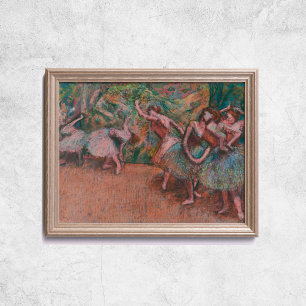 Edgar Degas Ballet Scene Ballerinas Art Poster