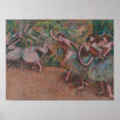 Edgar Degas Ballet Scene Ballerinas Art Poster (Vorne)