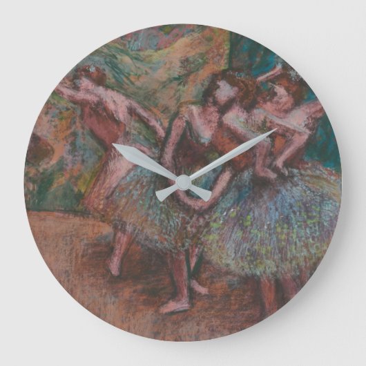 Edgar Degas | Ballet Scene Große Wanduhr (Vorderseite)