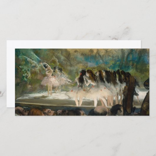 Edgar Degas - Ballett an der Pariser Oper Dankeskarte (Vorne/Hinten)