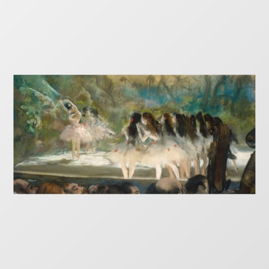 Edgar Degas - Ballett an der Pariser Oper Fensteraufkleber (Blatt)