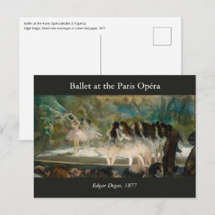 Edgar Degas - Ballett an der Pariser Oper Postkarte